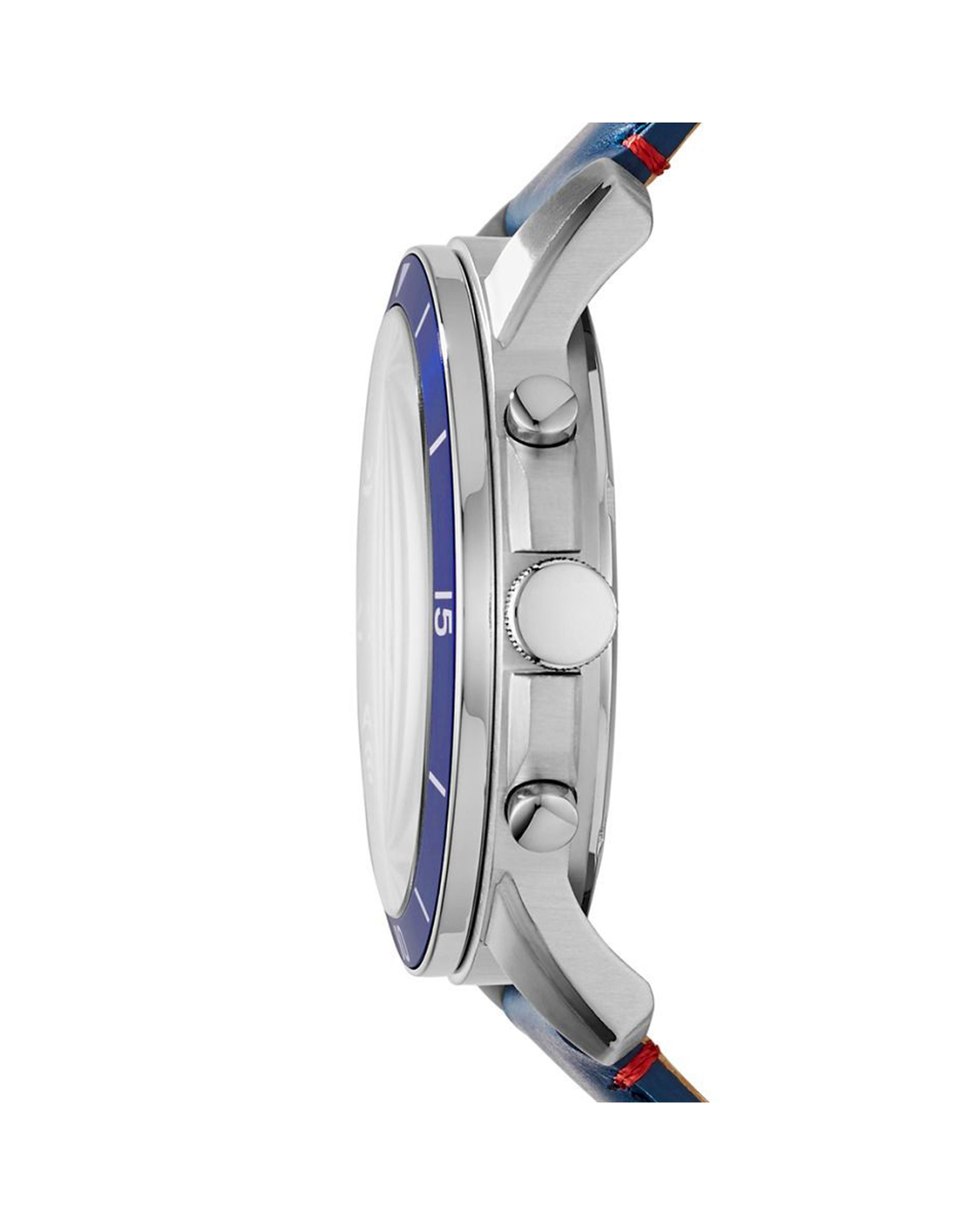 Fossil Men's Blue Leather Watch - FS5373